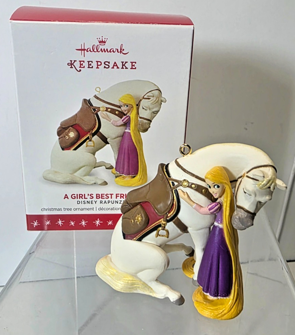 Hallmark Keepsake 2016 RAPUNZEL Girls Best Friend Disney Horse Maximus Princess